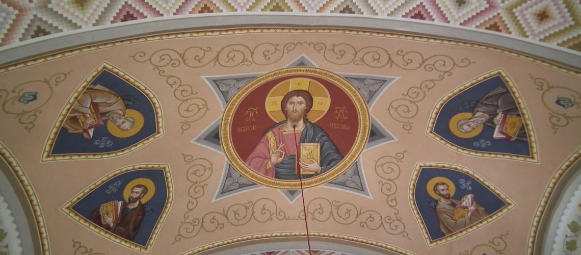 Szt. Mikós görög katolikus templomban- freskók (2)a