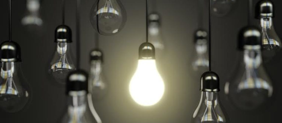idea concept with light bulbs
